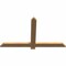 Ekena Millwork Eugene Smooth Timber Gable Bracket, Western Red Cedar, 48"W x 28"H x 1 1/2"D x 3 1/2"F, 14/12 Pitch GBW048X28X0204EUG00SWR - alternate 3